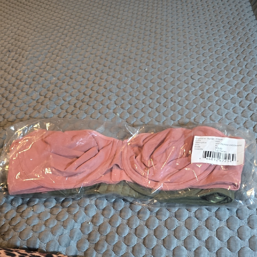 Pink & Green Unlined Bras